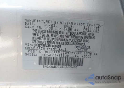 2024 Nissan Versa 1.6 Sv from USA, damaged, VIN 3N1CN8EV3RL828600